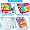 68PCS Button Art Toys for Toddlers Color Matching Mosaic Pegboard